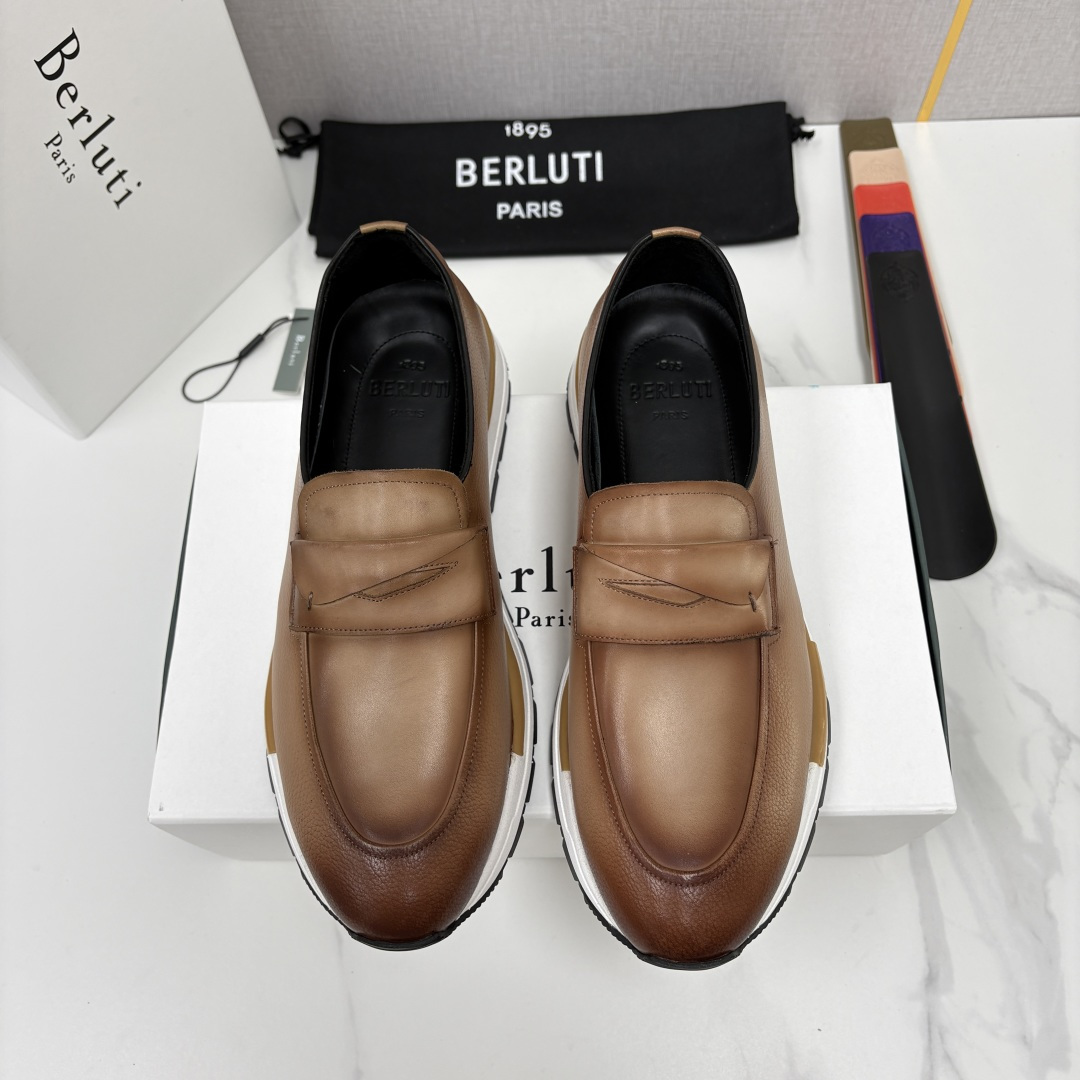 💋💍Berlut* 布鲁提 升级版第四代私模大底 Fast Track皮革定制款 ANDY 乐福运动鞋 官方 1670 💋💍Berlut* 布鲁提 升级版第四代私模大底 Fast Track皮革定制款 ANDY 乐福运动鞋 官方 1670