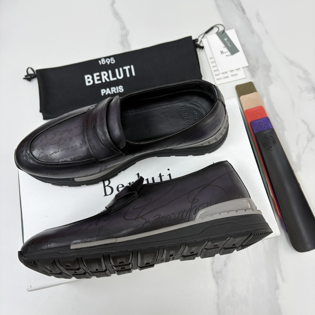 💋💍Berlut* 布鲁提 升级版第四代私模大底 Fast Track皮革定制款 ANDY 乐福运动鞋 官方 1670 💋💍Berlut* 布鲁提 升级版第四代私模大底 Fast Track皮革定制款 ANDY 乐福运动鞋 官方 1670