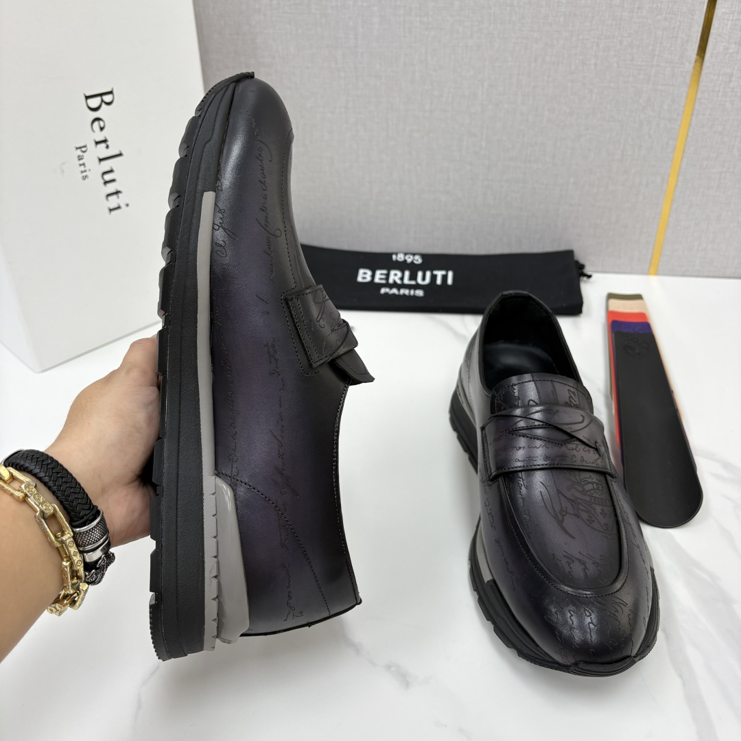 💋💍Berlut* 布鲁提 升级版第四代私模大底 Fast Track皮革定制款 ANDY 乐福运动鞋 官方 1670 💋💍Berlut* 布鲁提 升级版第四代私模大底 Fast Track皮革定制款 ANDY 乐福运动鞋 官方 1670