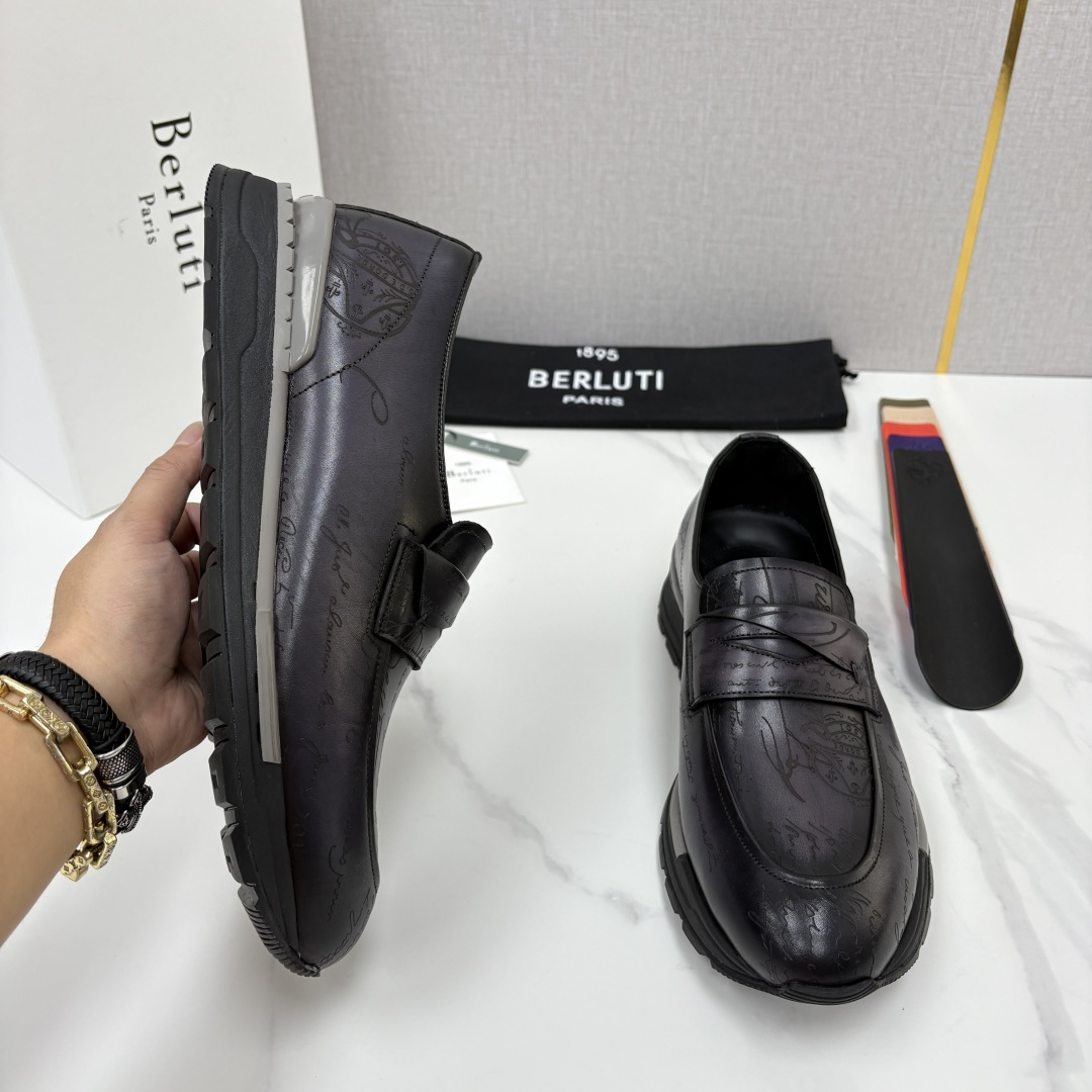 💋💍Berlut* 布鲁提 升级版第四代私模大底 Fast Track皮革定制款 ANDY 乐福运动鞋 官方 1670 💋💍Berlut* 布鲁提 升级版第四代私模大底 Fast Track皮革定制款 ANDY 乐福运动鞋 官方 1670