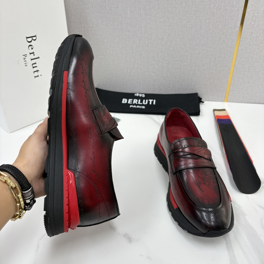 💋💍Berlut* 布鲁提 升级版第四代私模大底 Fast Track皮革定制款 ANDY 乐福运动鞋 官方 1670 💋💍Berlut* 布鲁提 升级版第四代私模大底 Fast Track皮革定制款 ANDY 乐福运动鞋 官方 1670
