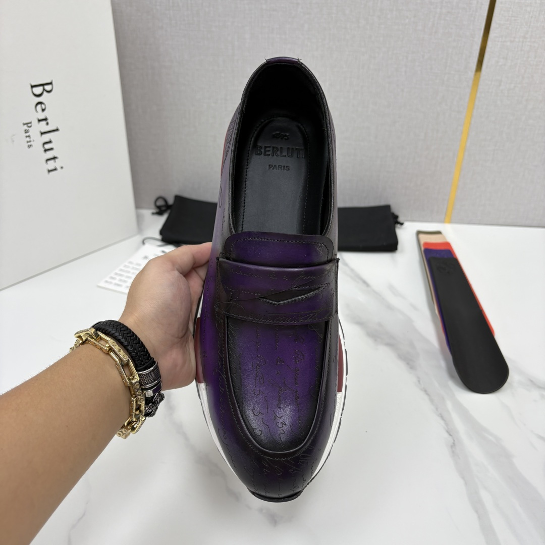 💋💍Berlut* 布鲁提 升级版第四代私模大底 Fast Track皮革定制款 ANDY 乐福运动鞋 官方 1670 💋💍Berlut* 布鲁提 升级版第四代私模大底 Fast Track皮革定制款 ANDY 乐福运动鞋 官方 1670