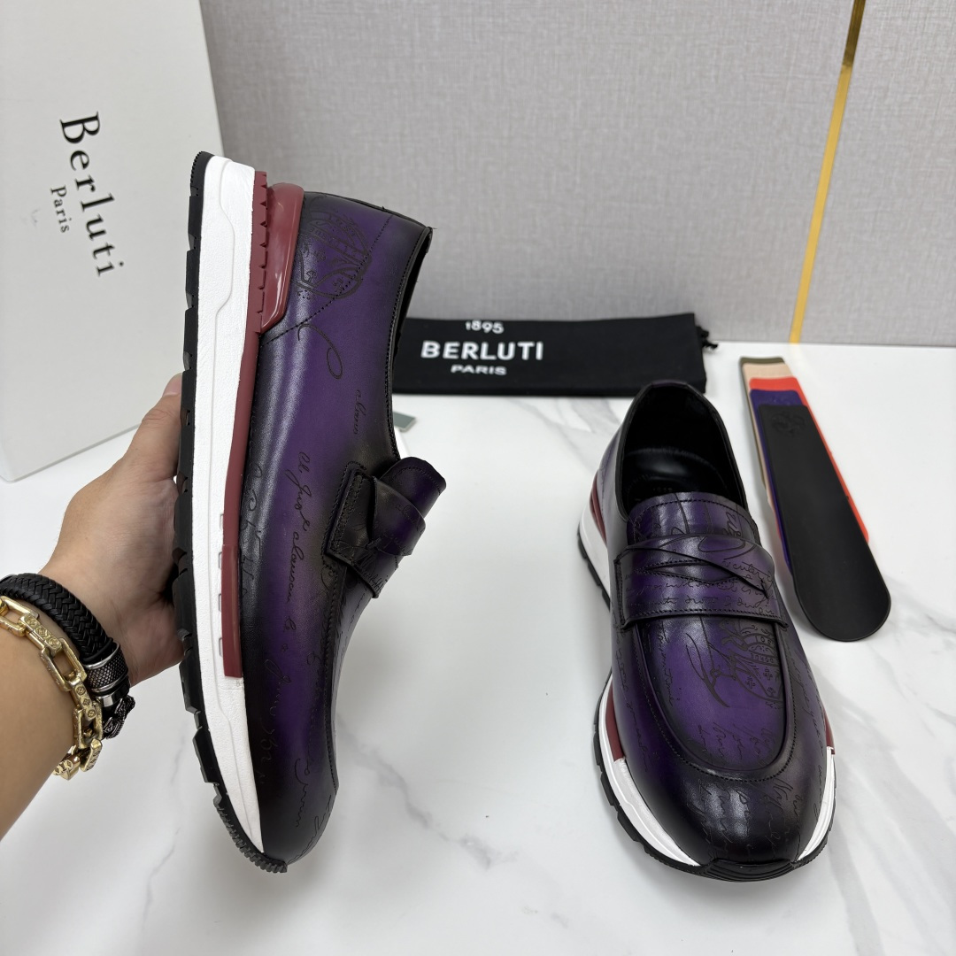 💋💍Berlut* 布鲁提 升级版第四代私模大底 Fast Track皮革定制款 ANDY 乐福运动鞋 官方 1670 💋💍Berlut* 布鲁提 升级版第四代私模大底 Fast Track皮革定制款 ANDY 乐福运动鞋 官方 1670