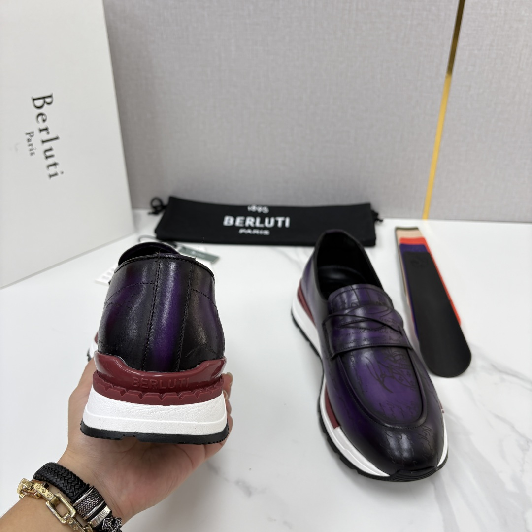 💋💍Berlut* 布鲁提 升级版第四代私模大底 Fast Track皮革定制款 ANDY 乐福运动鞋 官方 1670 💋💍Berlut* 布鲁提 升级版第四代私模大底 Fast Track皮革定制款 ANDY 乐福运动鞋 官方 1670