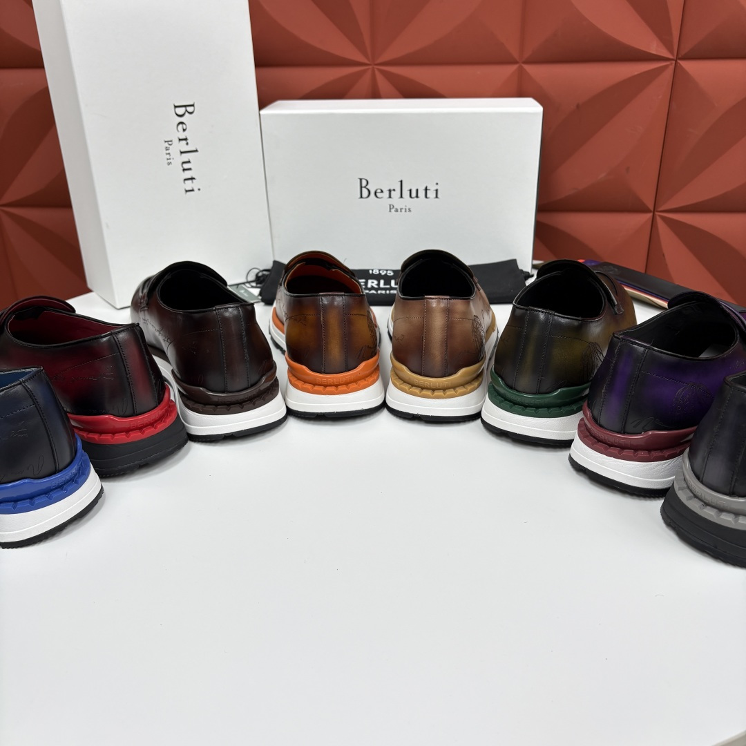 💋💍Berlut* 布鲁提 升级版第四代私模大底 Fast Track皮革定制款 ANDY 乐福运动鞋 官方 1670 💋💍Berlut* 布鲁提 升级版第四代私模大底 Fast Track皮革定制款 ANDY 乐福运动鞋 官方 1670