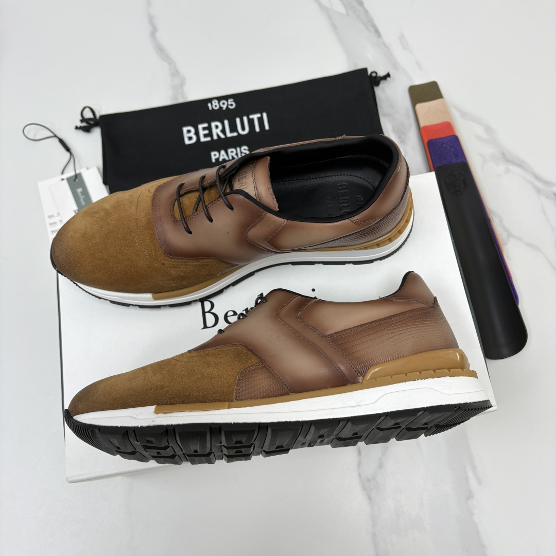 💋💍Berlut* 布鲁提 升级版第四代私模大底 Fast Track皮革运动鞋 官方定制款 13,500 最新款男 💋💍Berlut* 布鲁提 升级版第四代私模大底 Fast Track皮革运动鞋 官方定制款 13,500 最新款男