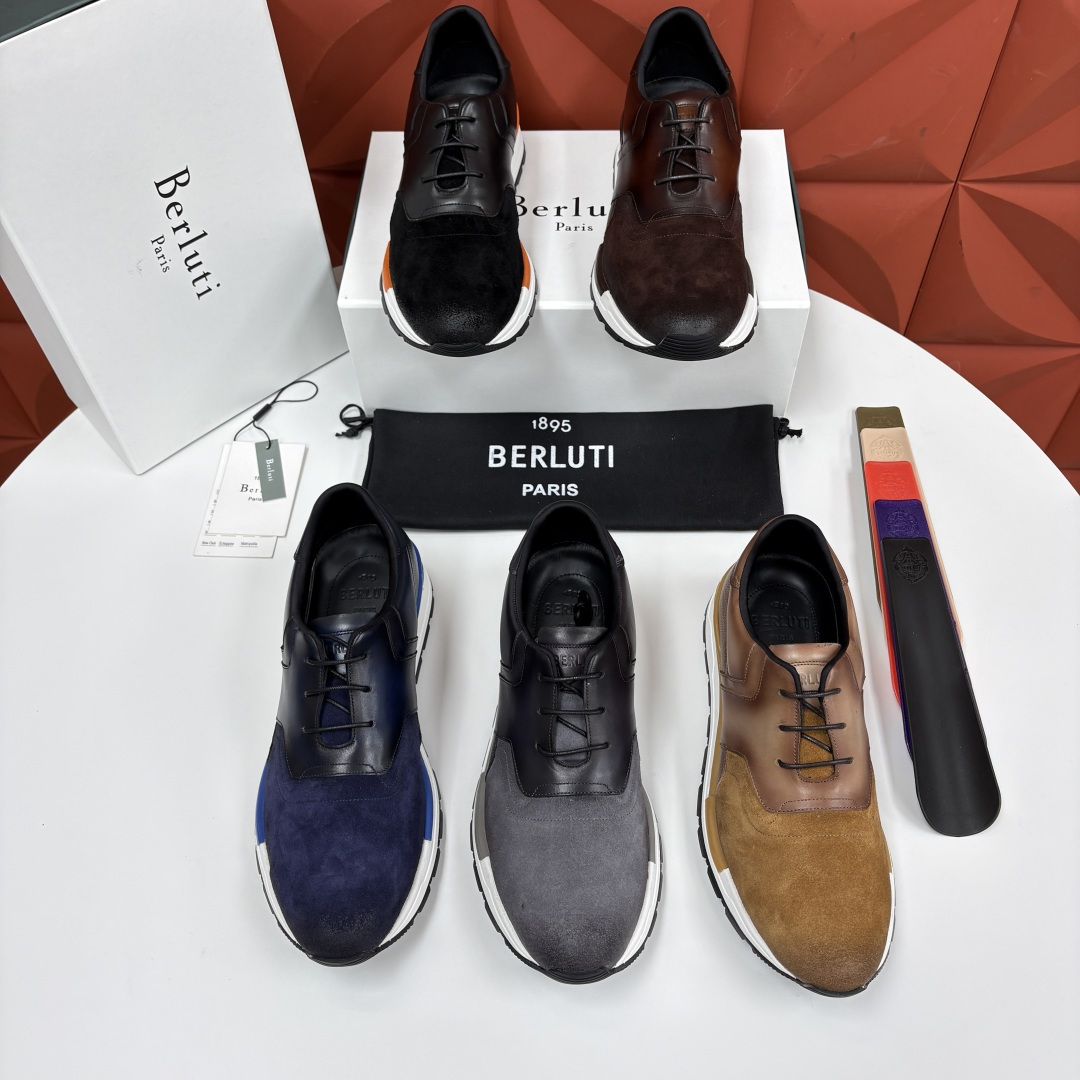 💋💍Berlut* 布鲁提 升级版第四代私模大底 Fast Track皮革运动鞋 官方定制款 13,500 最新款男 💋💍Berlut* 布鲁提 升级版第四代私模大底 Fast Track皮革运动鞋 官方定制款 13,500 最新款男