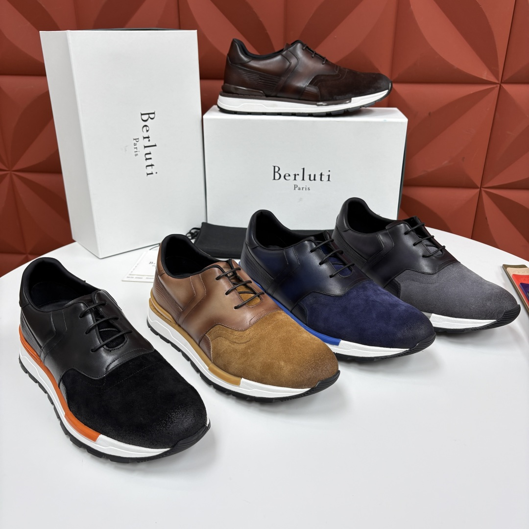 💋💍Berlut* 布鲁提 升级版第四代私模大底 Fast Track皮革运动鞋 官方定制款 13,500 最新款男 💋💍Berlut* 布鲁提 升级版第四代私模大底 Fast Track皮革运动鞋 官方定制款 13,500 最新款男