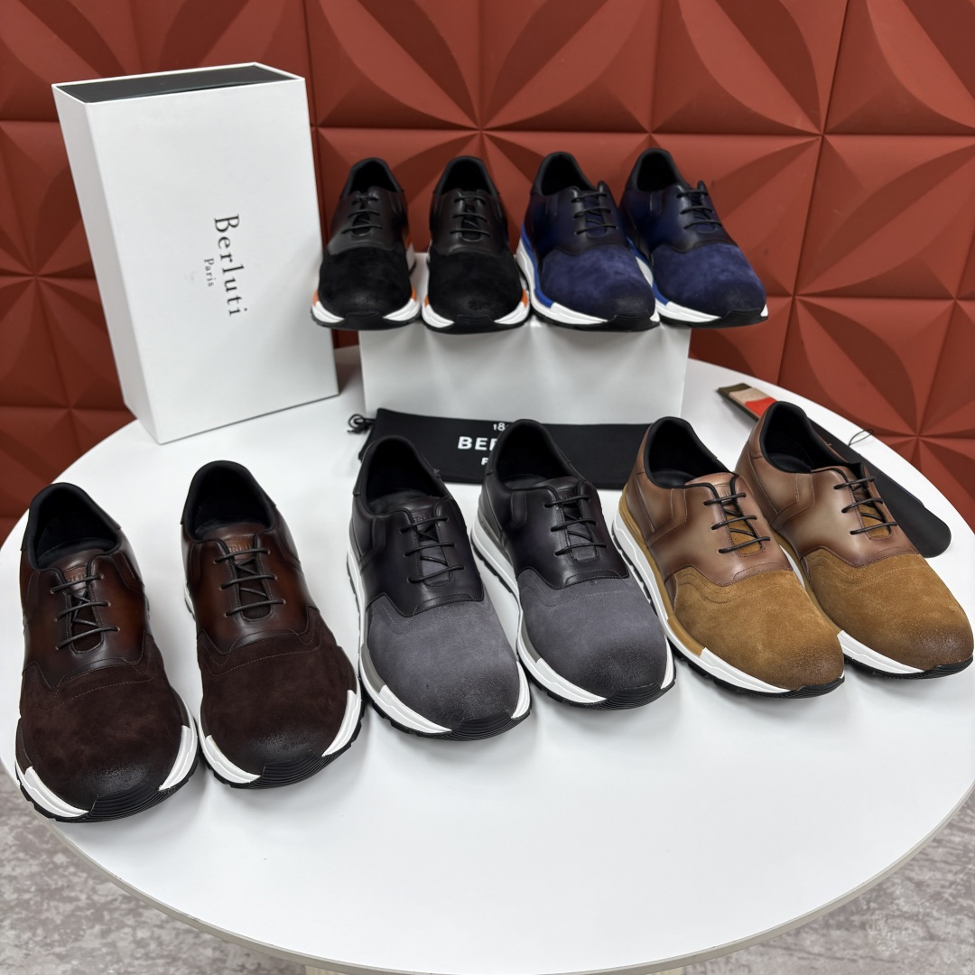 💋💍Berlut* 布鲁提 升级版第四代私模大底 Fast Track皮革运动鞋 官方定制款 13,500 最新款男 💋💍Berlut* 布鲁提 升级版第四代私模大底 Fast Track皮革运动鞋 官方定制款 13,500 最新款男