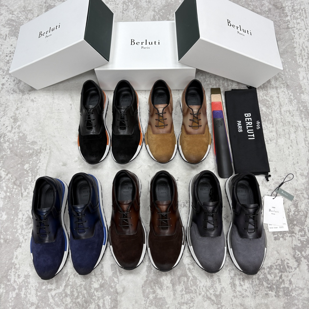 💋💍Berlut* 布鲁提 升级版第四代私模大底 Fast Track皮革运动鞋 官方定制款 13,500 最新款男 💋💍Berlut* 布鲁提 升级版第四代私模大底 Fast Track皮革运动鞋 官方定制款 13,500 最新款男