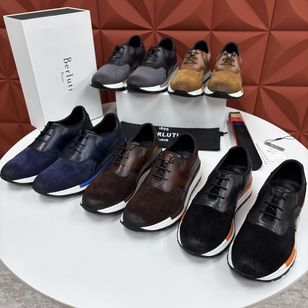 💋💍Berlut* 布鲁提 升级版第四代私模大底 Fast Track皮革运动鞋 官方定制款 13,500 最新款男 💋💍Berlut* 布鲁提 升级版第四代私模大底 Fast Track皮革运动鞋 官方定制款 13,500 最新款男