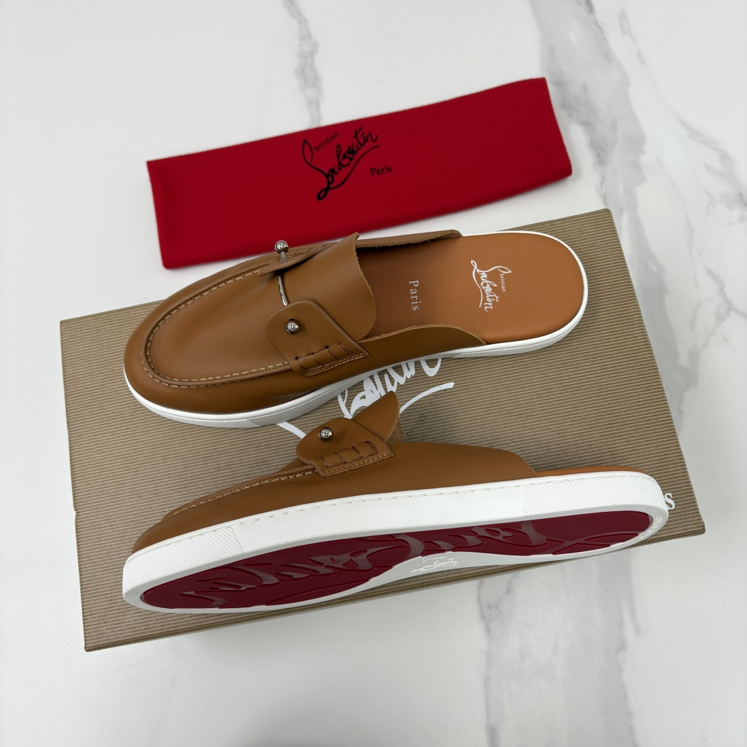 💋💍CL家官方同步新品 🆑Christia* Loubouti*(红底鞋) Chambeliboat 意大利男士半 💋💍CL家官方同步新品 🆑Christia* Loubouti*(红底鞋) Chambeliboat 意大利男士半