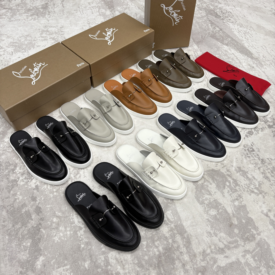 💋💍CL家官方同步新品 🆑Christia* Loubouti*(红底鞋) Chambeliboat 意大利男士半 💋💍CL家官方同步新品 🆑Christia* Loubouti*(红底鞋) Chambeliboat 意大利男士半