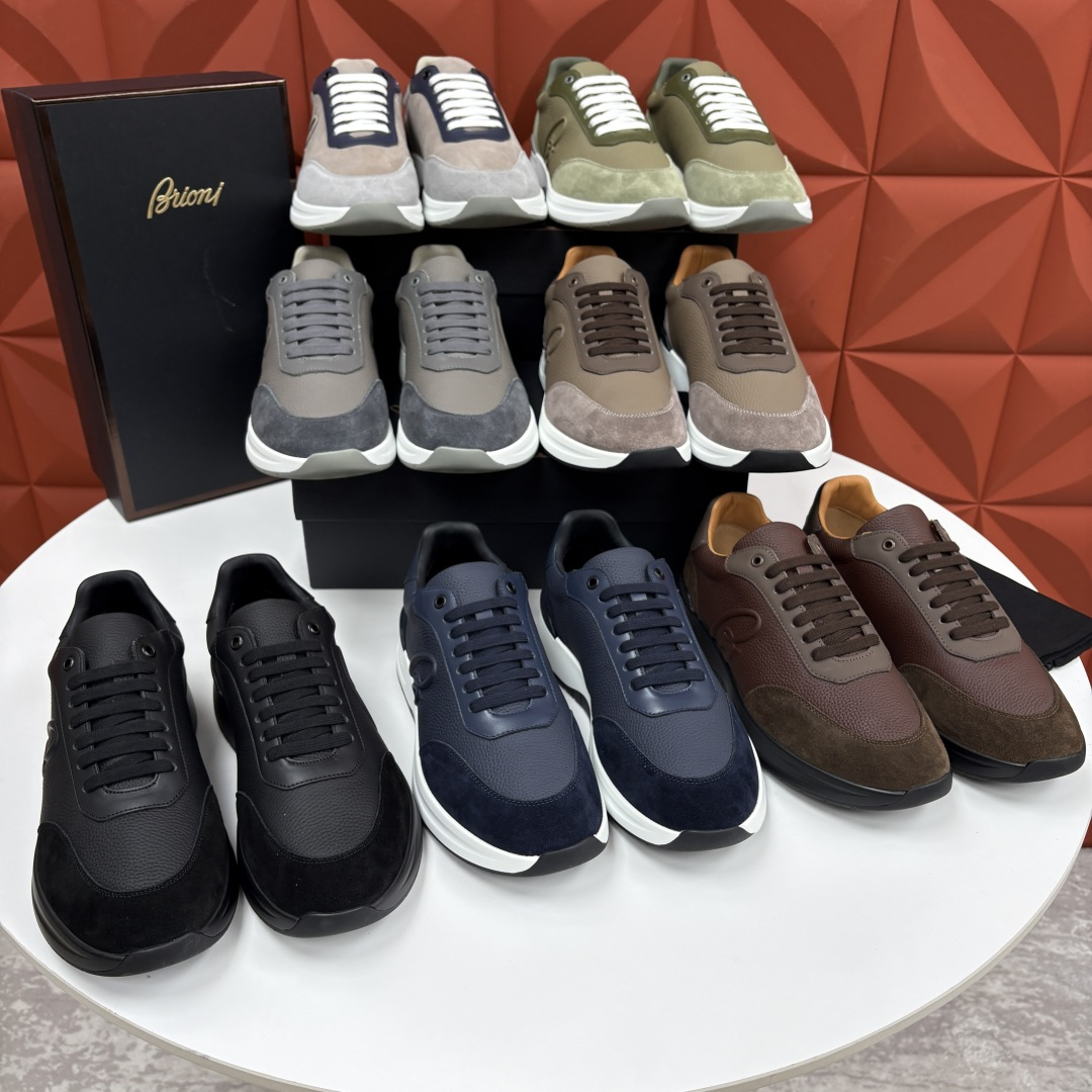 💋💍 Brion* (布里-奥尼) 男士新款轻奢休闲运动鞋 该品牌于1945年创立于意大利罗马的男装奢侈品牌 💋💍 Brion* (布里-奥尼) 男士新款轻奢休闲运动鞋 该品牌于1945年创立于意大利罗马的男装奢侈品牌