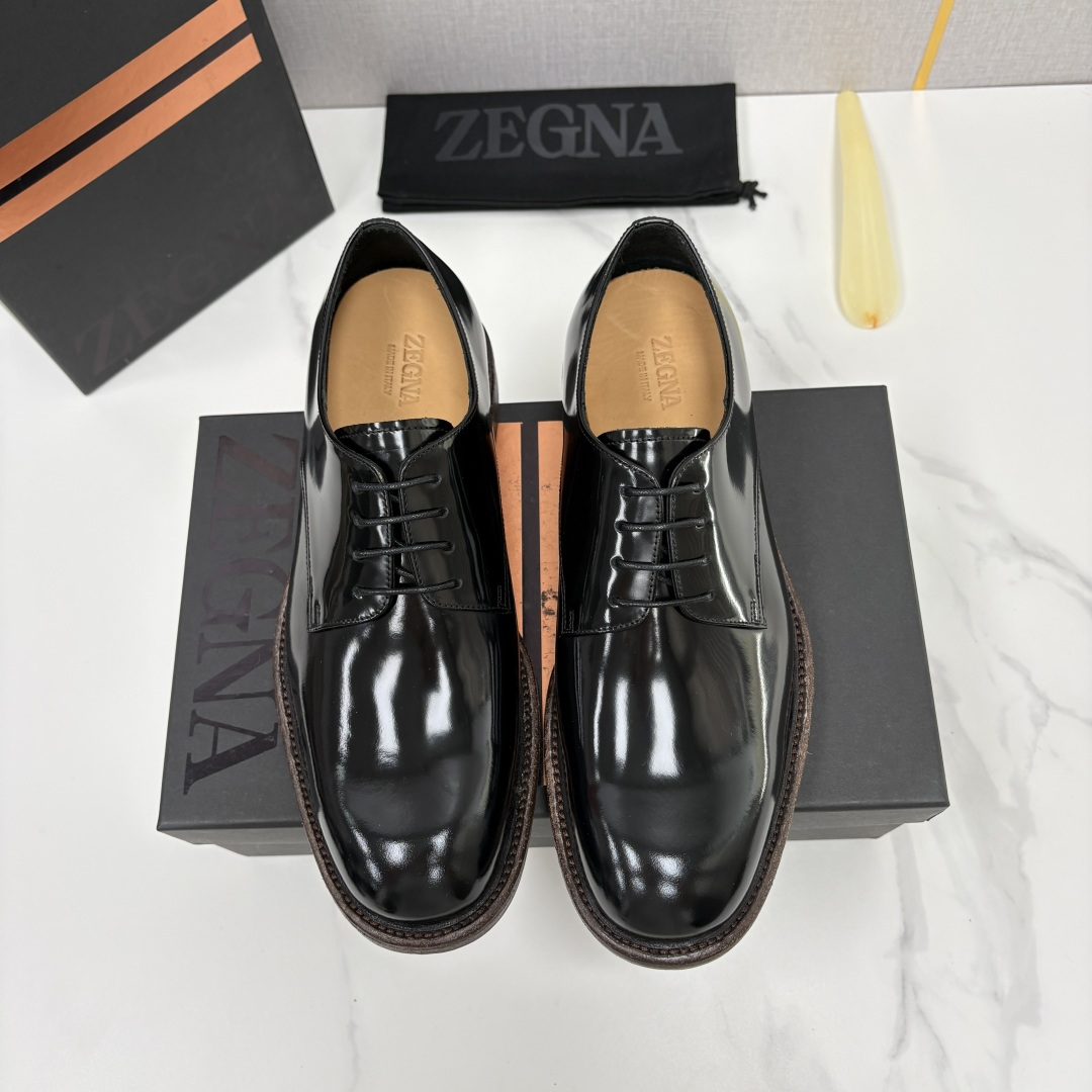 💋💍Zegn* 杰尼~亚 Siena Flex 德比鞋 新款 男士商务休闲皮鞋,采用进口开边珠/牛皮制作,脚感非常舒适 💋💍Zegn* 杰尼~亚 Siena Flex 德比鞋 新款 男士商务休闲皮鞋,采用进口开边珠/牛皮制作,脚感非常舒适