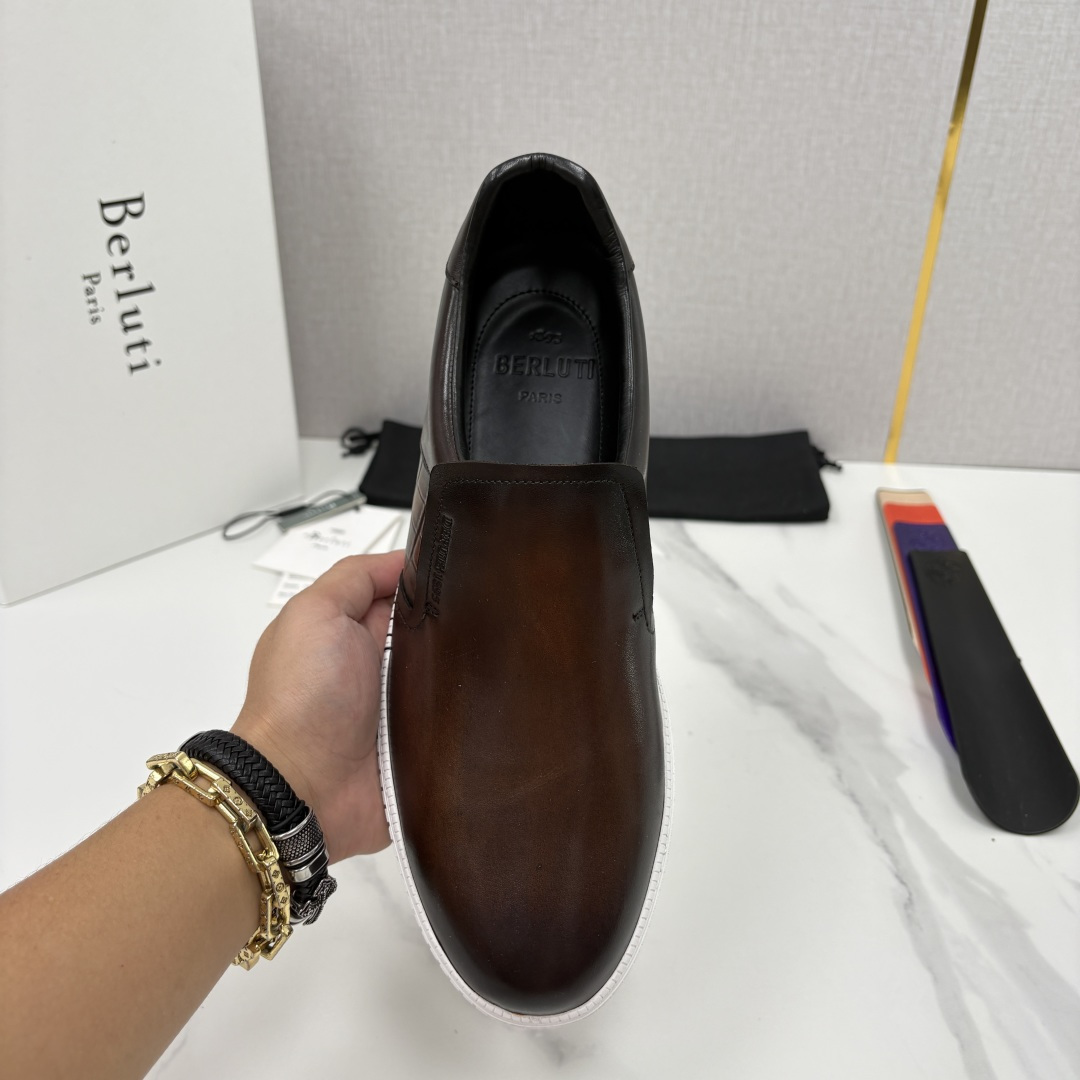 💋💍Berlut*  布鲁提  play time  乐福鞋    休闲套脚一脚蹬男鞋   法式轻奢绅士之选   甄选优