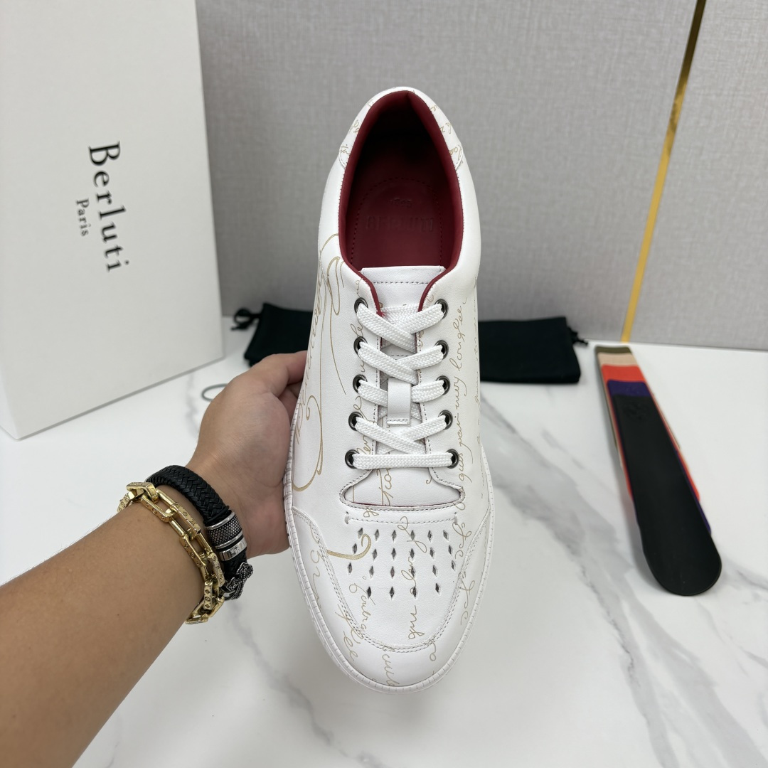 💋💍Berlut*  布鲁提  play time  休闲运动鞋板鞋  法式绅士轻奢代表作，将品牌标志性Scritto手