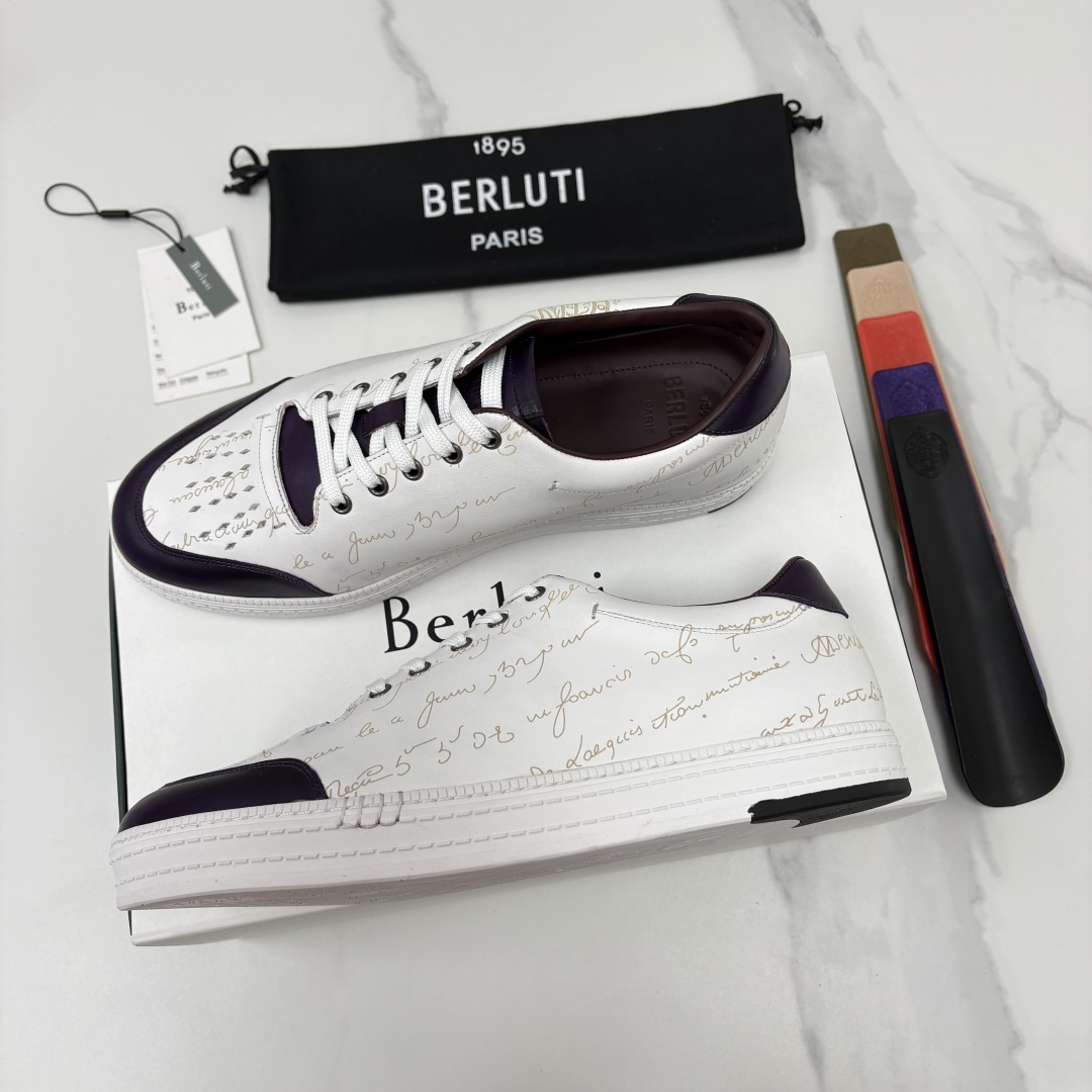 💋💍Berlut* 布鲁提 play time 休闲运动鞋板鞋 法式绅士轻奢代表作,将品牌标志性Scritto手 💋💍Berlut* 布鲁提 play time 休闲运动鞋板鞋 法式绅士轻奢代表作,将品牌标志性Scritto手