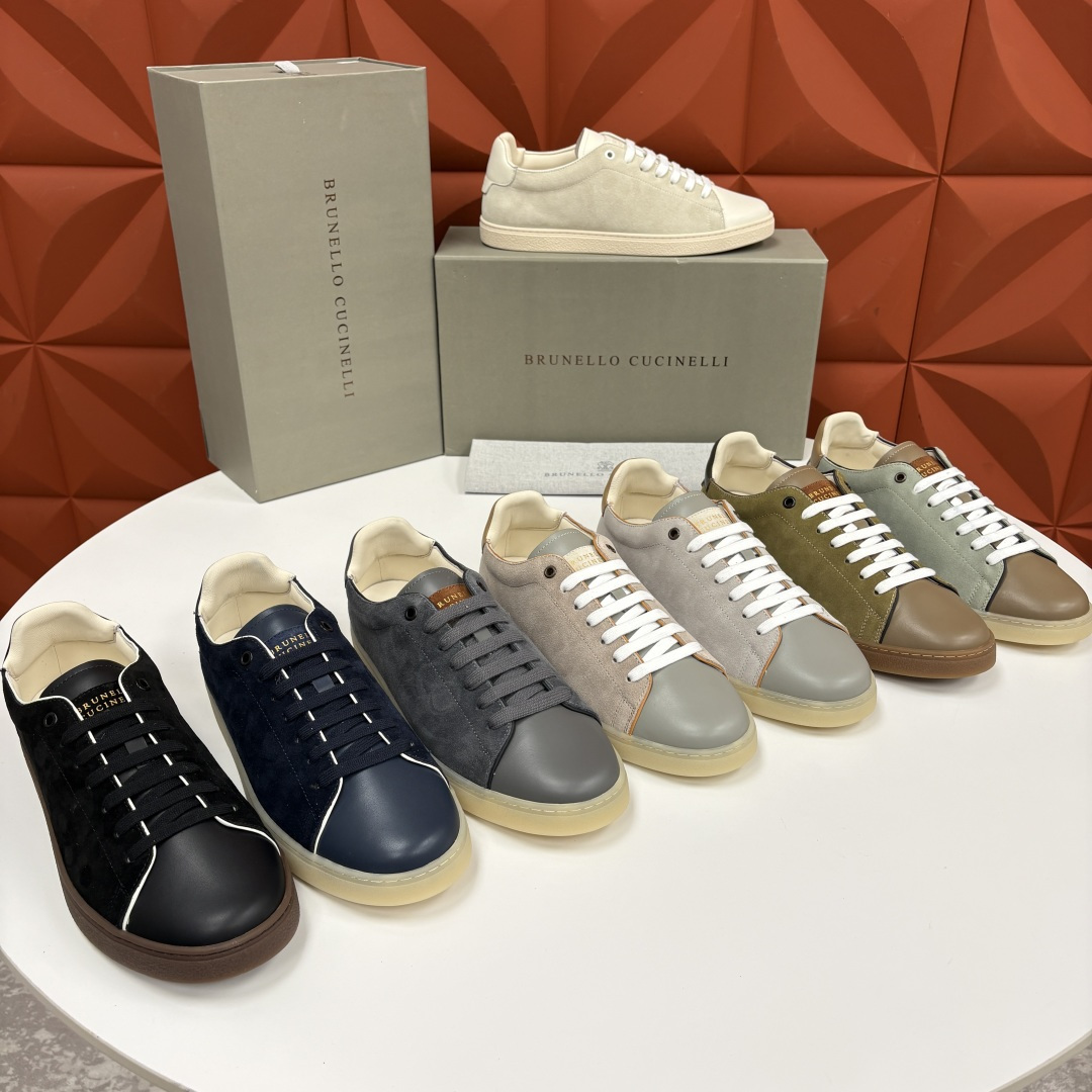 💋💍BC家 Brunello Cucinell* 低调奢华款 新品男款板鞋出货! 此款平底运动鞋面料采用意大利进口 💋💍BC家 Brunello Cucinell* 低调奢华款 新品男款板鞋出货! 此款平底运动鞋面料采用意大利进口