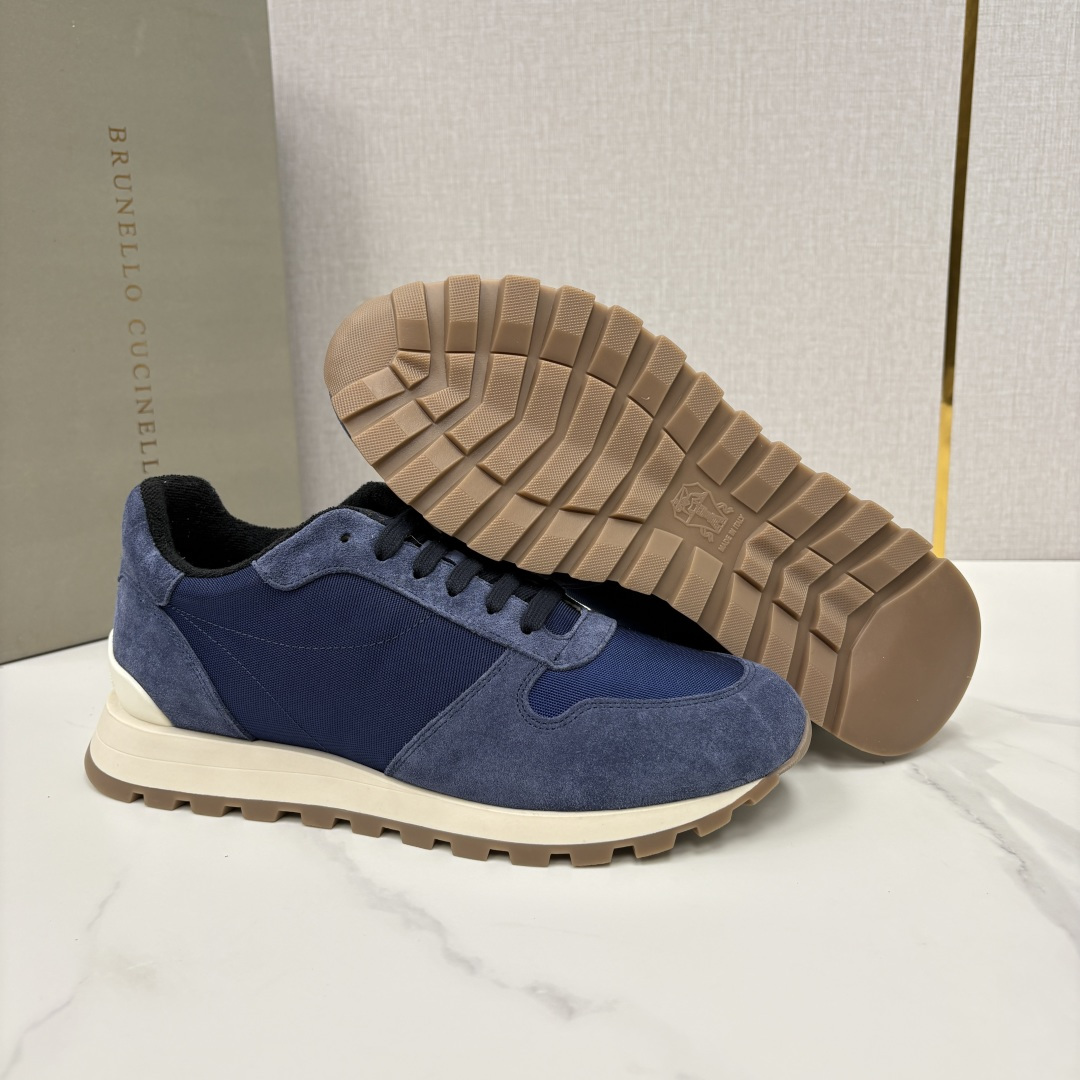 💋💍BC新品 Brunello Cucinell* 牛皮拼接低帮运动鞋  官方  8,700   新材料和对比色细节重新