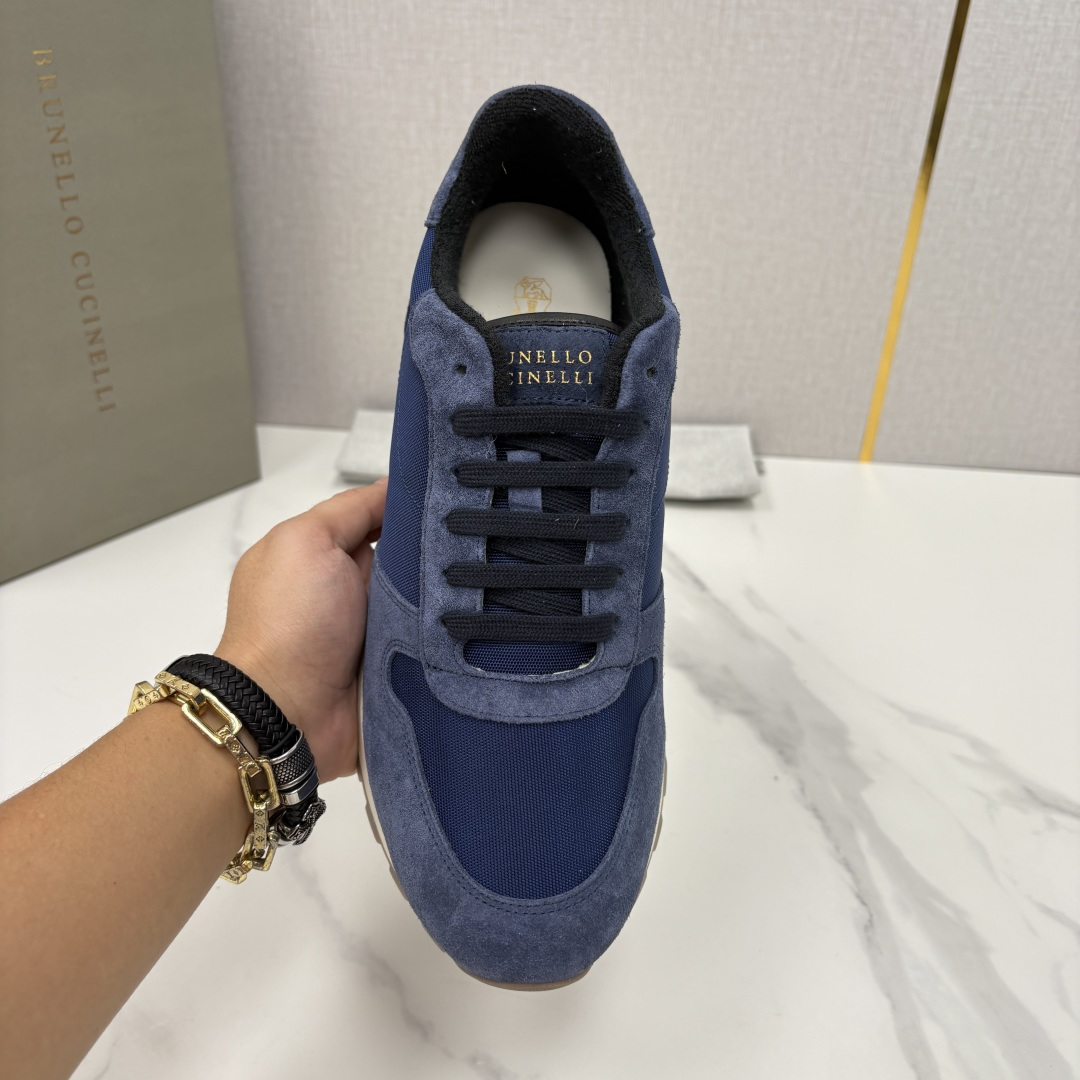 💋💍BC新品 Brunello Cucinell* 牛皮拼接低帮运动鞋  官方  8,700   新材料和对比色细节重新