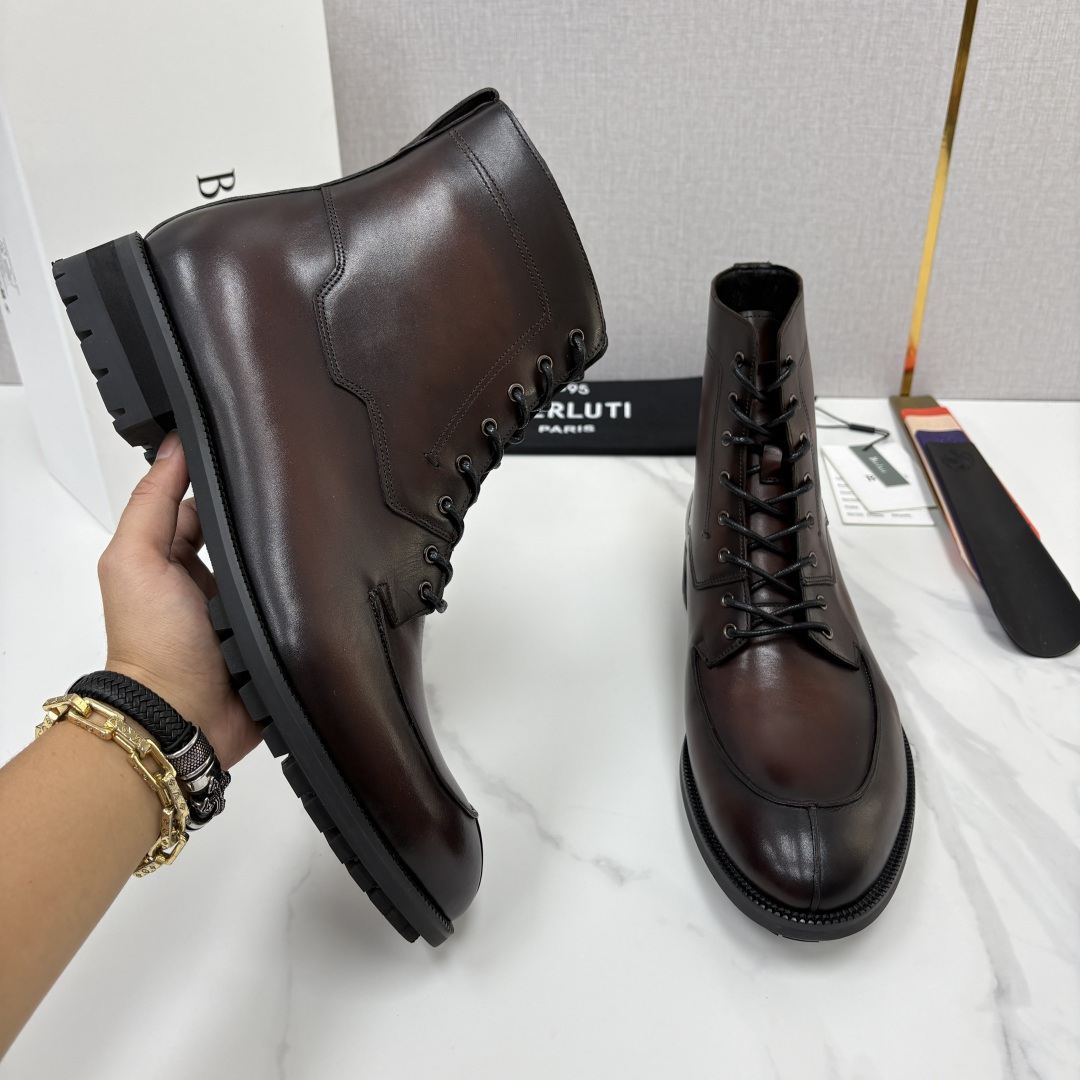💋💍Berlut* 布鲁提 吴尊同款男士高帮系带马丁靴皮靴 ,把绅士格调与工装气场融为一体 ——正装鞋的优雅 💋💍Berlut* 布鲁提 吴尊同款男士高帮系带马丁靴皮靴 ,把绅士格调与工装气场融为一体 ——正装鞋的优雅