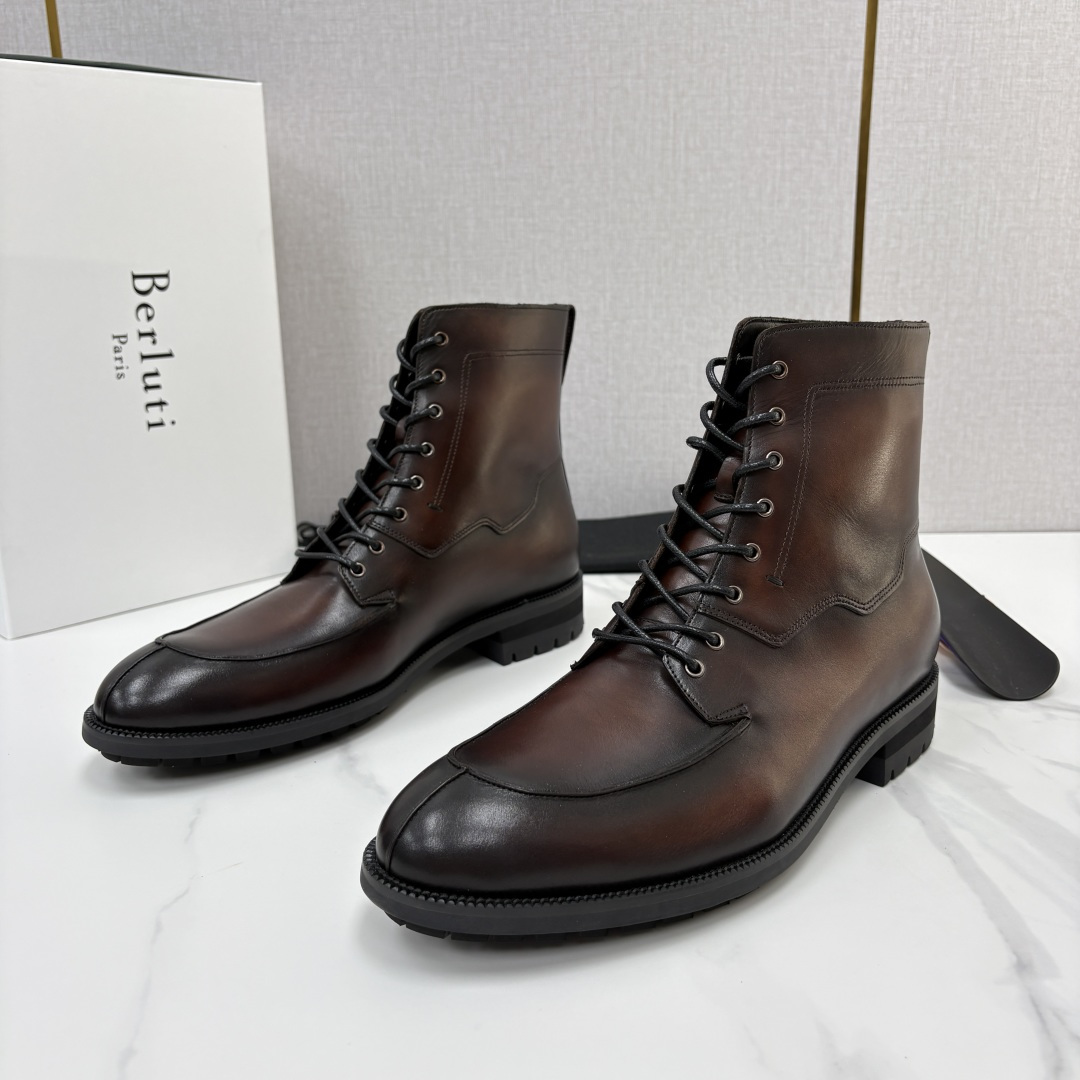 💋💍Berlut* 布鲁提 吴尊同款男士高帮系带马丁靴皮靴 ,把绅士格调与工装气场融为一体 ——正装鞋的优雅 💋💍Berlut* 布鲁提 吴尊同款男士高帮系带马丁靴皮靴 ,把绅士格调与工装气场融为一体 ——正装鞋的优雅