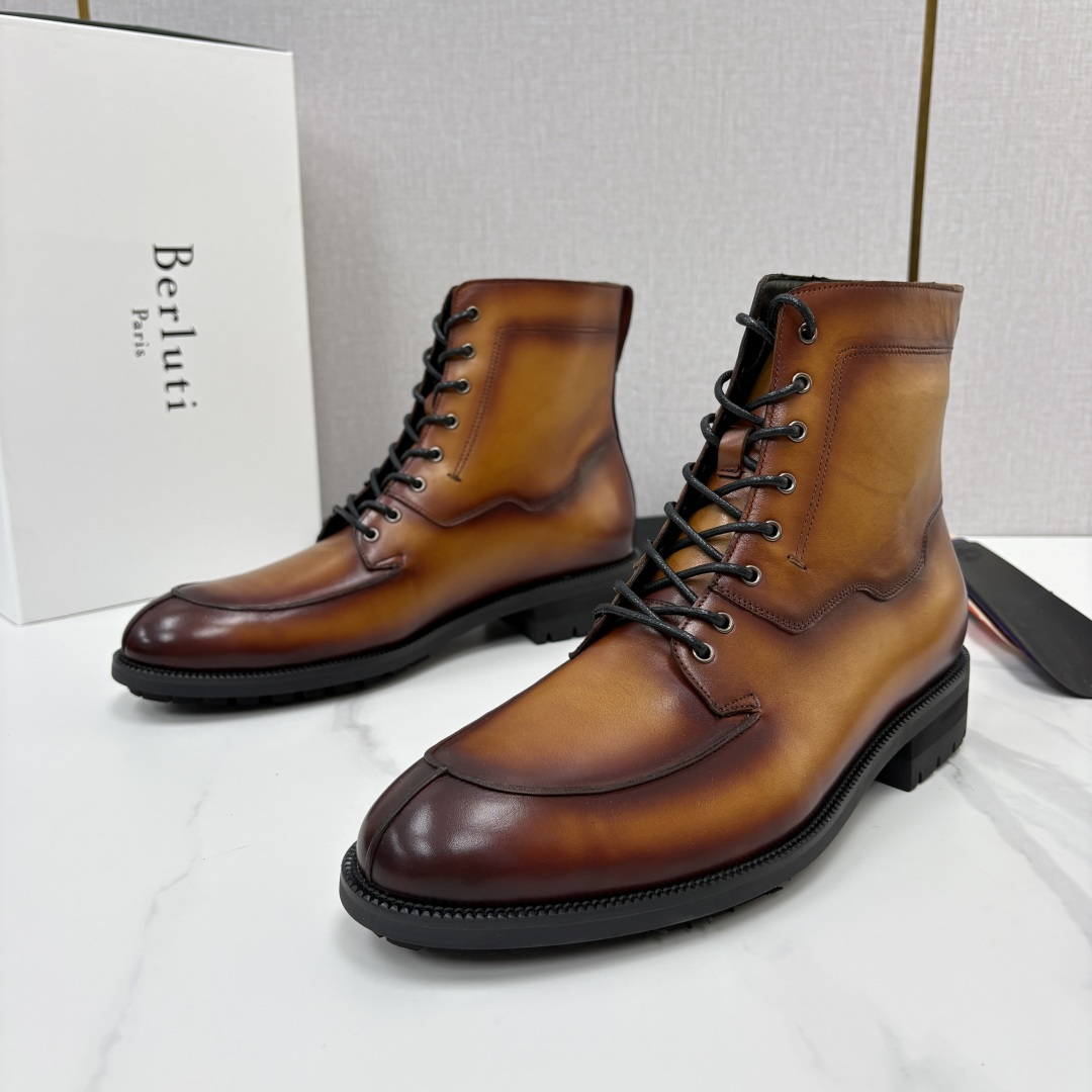💋💍Berlut* 布鲁提 吴尊同款男士高帮系带马丁靴皮靴 ,把绅士格调与工装气场融为一体 ——正装鞋的优雅 💋💍Berlut* 布鲁提 吴尊同款男士高帮系带马丁靴皮靴 ,把绅士格调与工装气场融为一体 ——正装鞋的优雅