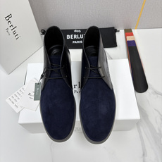 💋💍Berlut* 布鲁提 复古反绒麂皮沙漠靴 男士系带高帮短靴 轻奢商务休闲靴 鞋面甄选优质反绒麂皮拼接 💋💍Berlut* 布鲁提 复古反绒麂皮沙漠靴 男士系带高帮短靴 轻奢商务休闲靴 鞋面甄选优质反绒麂皮拼接