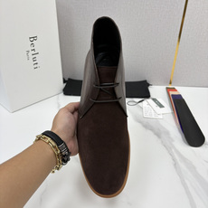 💋💍Berlut* 布鲁提 复古反绒麂皮沙漠靴 男士系带高帮短靴 轻奢商务休闲靴 鞋面甄选优质反绒麂皮拼接 💋💍Berlut* 布鲁提 复古反绒麂皮沙漠靴 男士系带高帮短靴 轻奢商务休闲靴 鞋面甄选优质反绒麂皮拼接