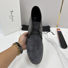 💋💍Berlut* 布鲁提 复古反绒麂皮沙漠靴 男士系带高帮短靴 轻奢商务休闲靴 鞋面甄选优质反绒麂皮拼接 💋💍Berlut* 布鲁提 复古反绒麂皮沙漠靴 男士系带高帮短靴 轻奢商务休闲靴 鞋面甄选优质反绒麂皮拼接