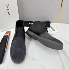 💋💍Berlut* 布鲁提 复古反绒麂皮沙漠靴 男士系带高帮短靴 轻奢商务休闲靴 鞋面甄选优质反绒麂皮拼接 💋💍Berlut* 布鲁提 复古反绒麂皮沙漠靴 男士系带高帮短靴 轻奢商务休闲靴 鞋面甄选优质反绒麂皮拼接