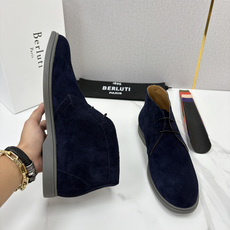 💋💍Berlut* 布鲁提 复古反绒麂皮沙漠靴 男士系带高帮短靴 轻奢商务休闲靴 鞋面精选高品质反绒麂皮, 💋💍Berlut* 布鲁提 复古反绒麂皮沙漠靴 男士系带高帮短靴 轻奢商务休闲靴 鞋面精选高品质反绒麂皮,