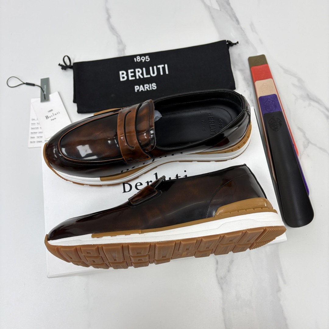 💋💍Berlut* 布鲁提 升级版第四代私模大底 Fast Track皮革ANDY乐福运动鞋 官方 16700 最新 💋💍Berlut* 布鲁提 升级版第四代私模大底 Fast Track皮革ANDY乐福运动鞋 官方 16700 最新