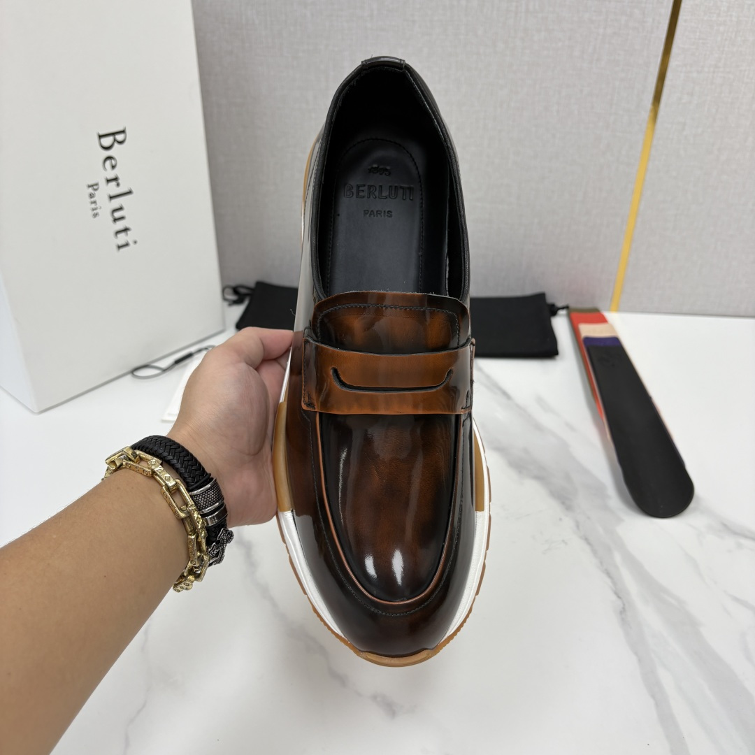 💋💍Berlut* 布鲁提 升级版第四代私模大底 Fast Track皮革ANDY乐福运动鞋 官方 16700 最新 💋💍Berlut* 布鲁提 升级版第四代私模大底 Fast Track皮革ANDY乐福运动鞋 官方 16700 最新