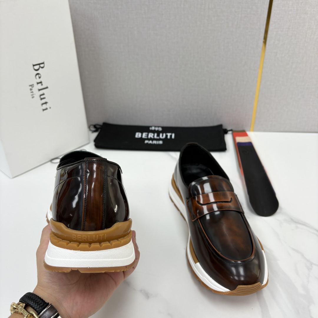 💋💍Berlut* 布鲁提 升级版第四代私模大底 Fast Track皮革ANDY乐福运动鞋 官方 16700 最新 💋💍Berlut* 布鲁提 升级版第四代私模大底 Fast Track皮革ANDY乐福运动鞋 官方 16700 最新