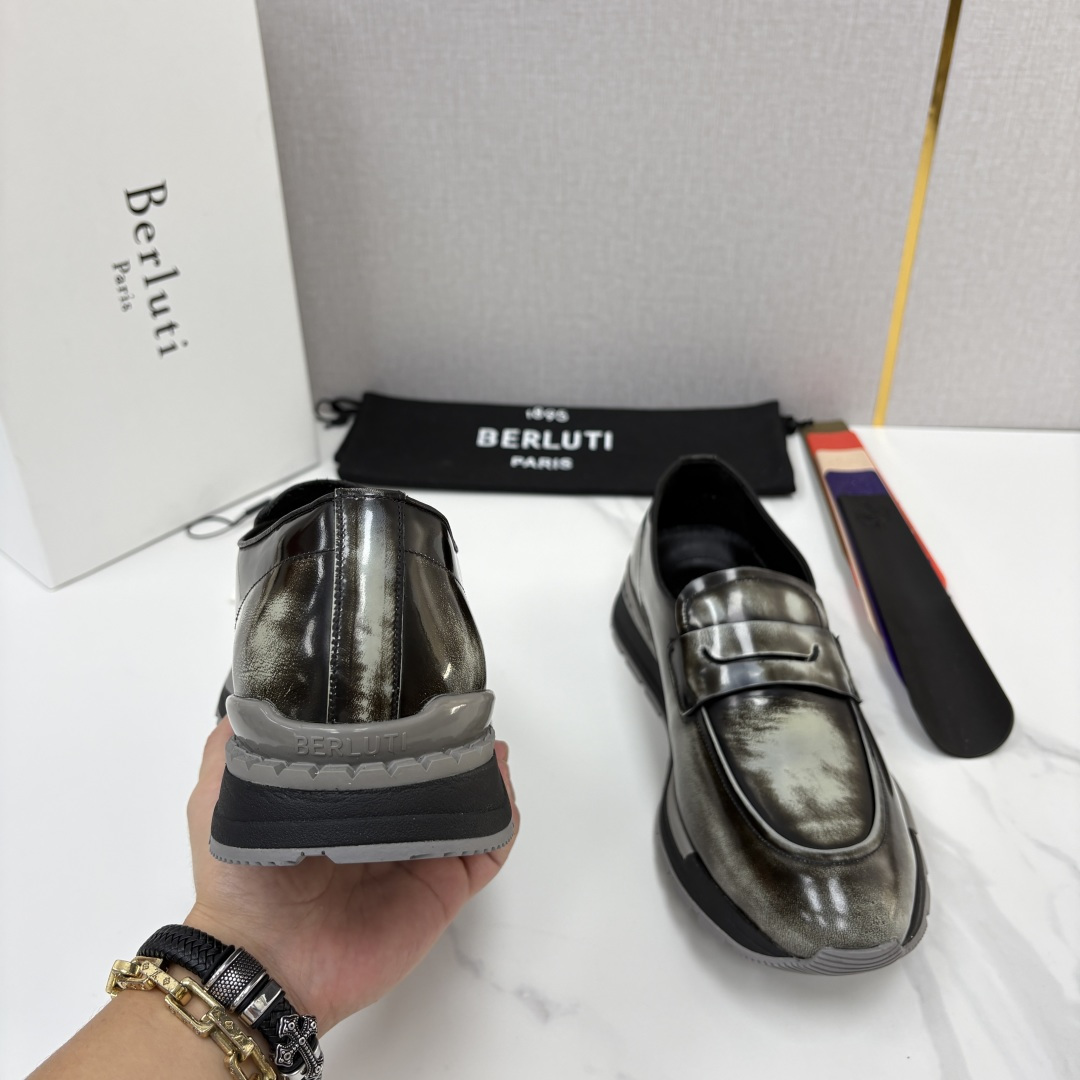 💋💍Berlut* 布鲁提 升级版第四代私模大底 Fast Track皮革ANDY乐福运动鞋 官方 16700 最新 💋💍Berlut* 布鲁提 升级版第四代私模大底 Fast Track皮革ANDY乐福运动鞋 官方 16700 最新