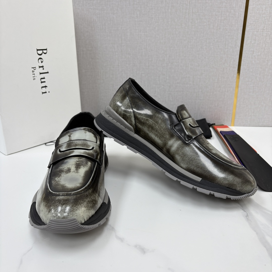 💋💍Berlut* 布鲁提 升级版第四代私模大底 Fast Track皮革ANDY乐福运动鞋 官方 16700 最新 💋💍Berlut* 布鲁提 升级版第四代私模大底 Fast Track皮革ANDY乐福运动鞋 官方 16700 最新