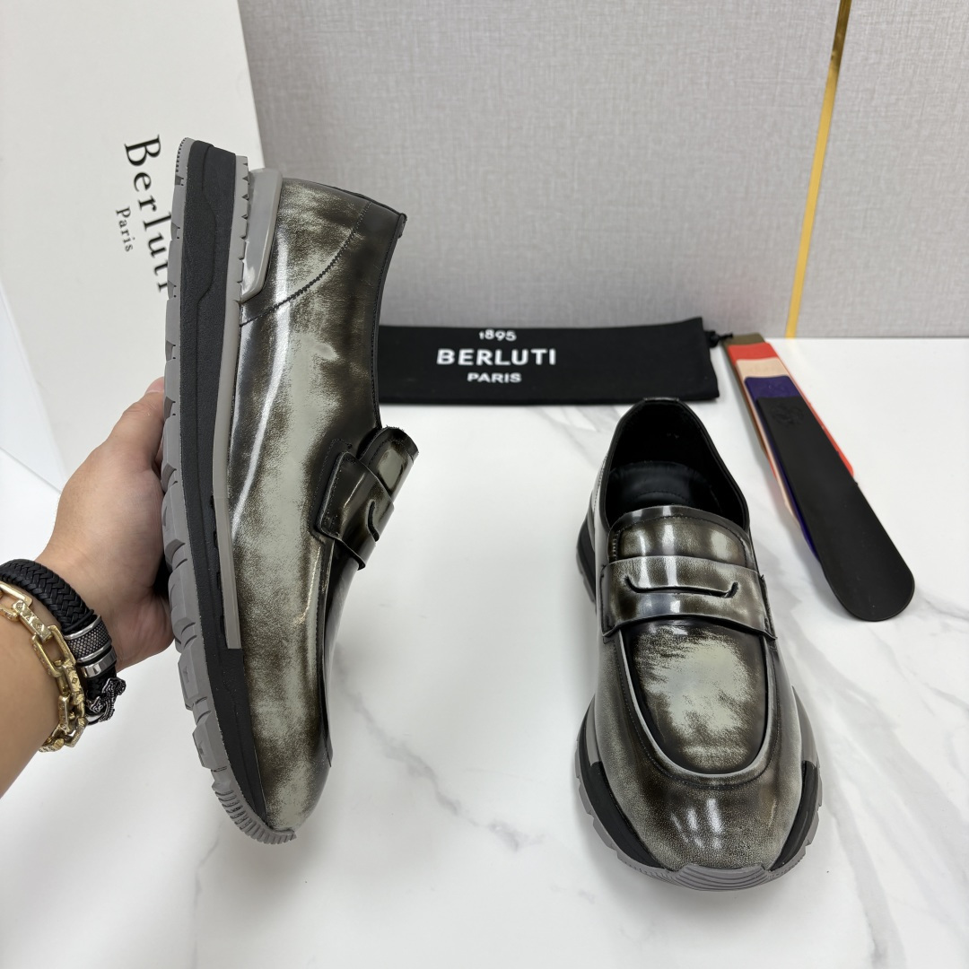 💋💍Berlut* 布鲁提 升级版第四代私模大底 Fast Track皮革ANDY乐福运动鞋 官方 16700 最新 💋💍Berlut* 布鲁提 升级版第四代私模大底 Fast Track皮革ANDY乐福运动鞋 官方 16700 最新