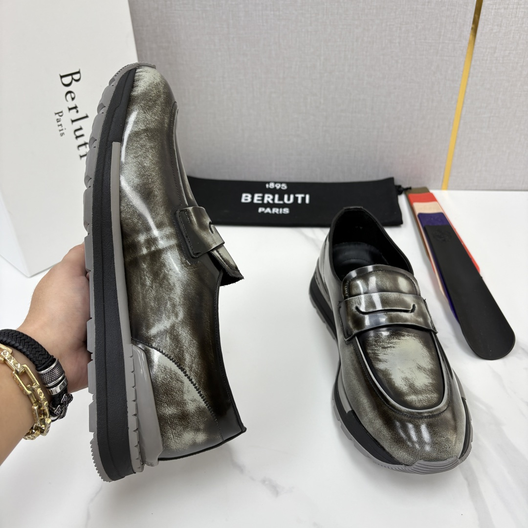 💋💍Berlut* 布鲁提 升级版第四代私模大底 Fast Track皮革ANDY乐福运动鞋 官方 16700 最新 💋💍Berlut* 布鲁提 升级版第四代私模大底 Fast Track皮革ANDY乐福运动鞋 官方 16700 最新