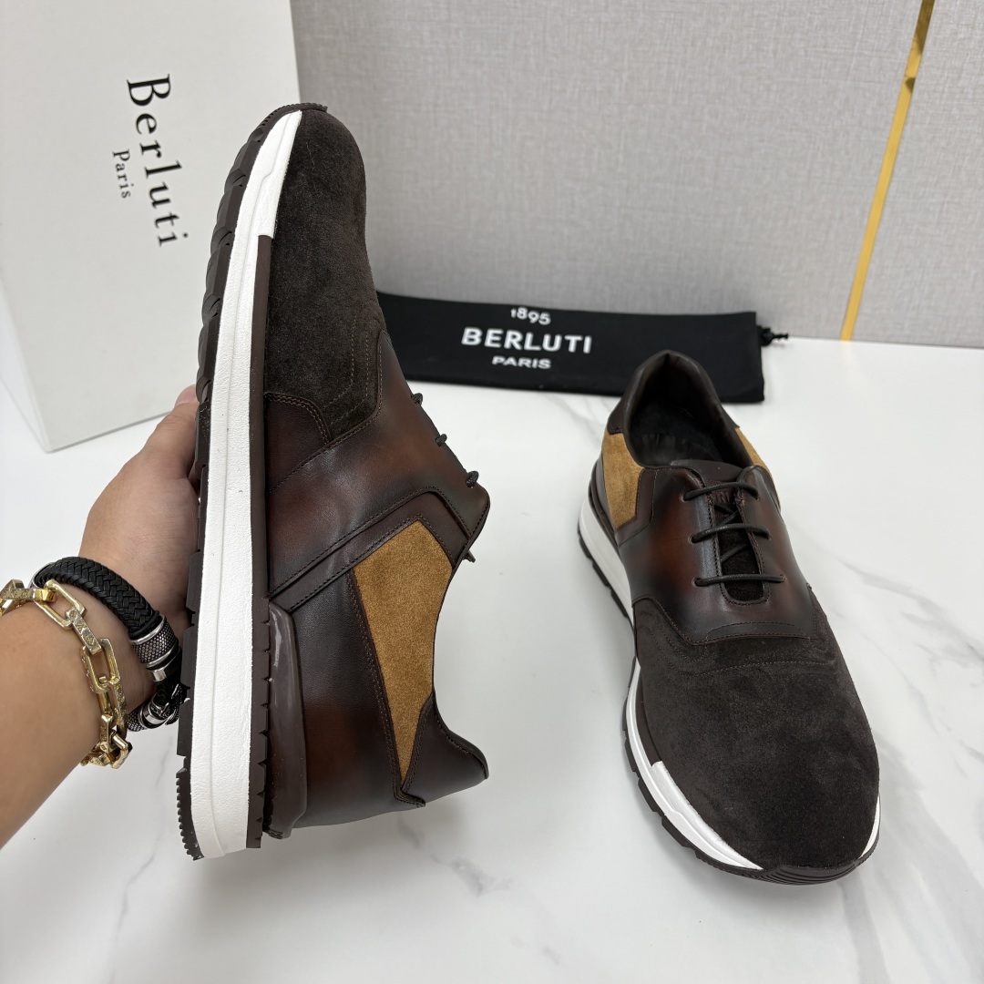 💋💍Berlut* 布鲁提 升级版第四代私模大底 Fast Track皮革运动鞋 官方定制款 13,500 最新款男 💋💍Berlut* 布鲁提 升级版第四代私模大底 Fast Track皮革运动鞋 官方定制款 13,500 最新款男