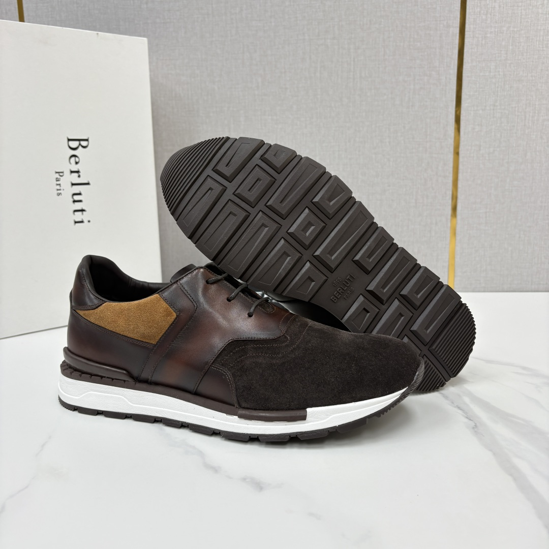 💋💍Berlut* 布鲁提 升级版第四代私模大底 Fast Track皮革运动鞋 官方定制款 13,500 最新款男 💋💍Berlut* 布鲁提 升级版第四代私模大底 Fast Track皮革运动鞋 官方定制款 13,500 最新款男