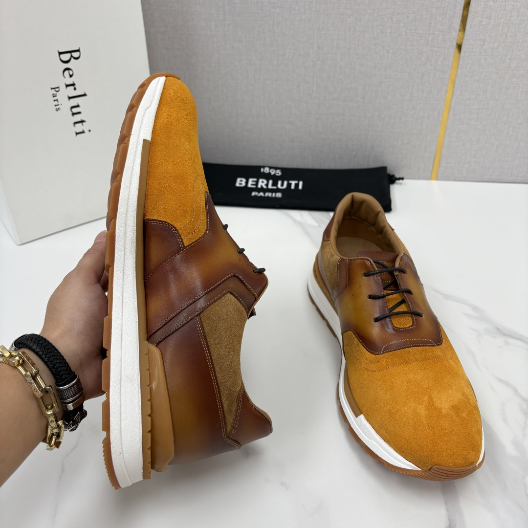 💋💍Berlut* 布鲁提 升级版第四代私模大底 Fast Track皮革运动鞋 官方定制款 13,500 最新款男 💋💍Berlut* 布鲁提 升级版第四代私模大底 Fast Track皮革运动鞋 官方定制款 13,500 最新款男
