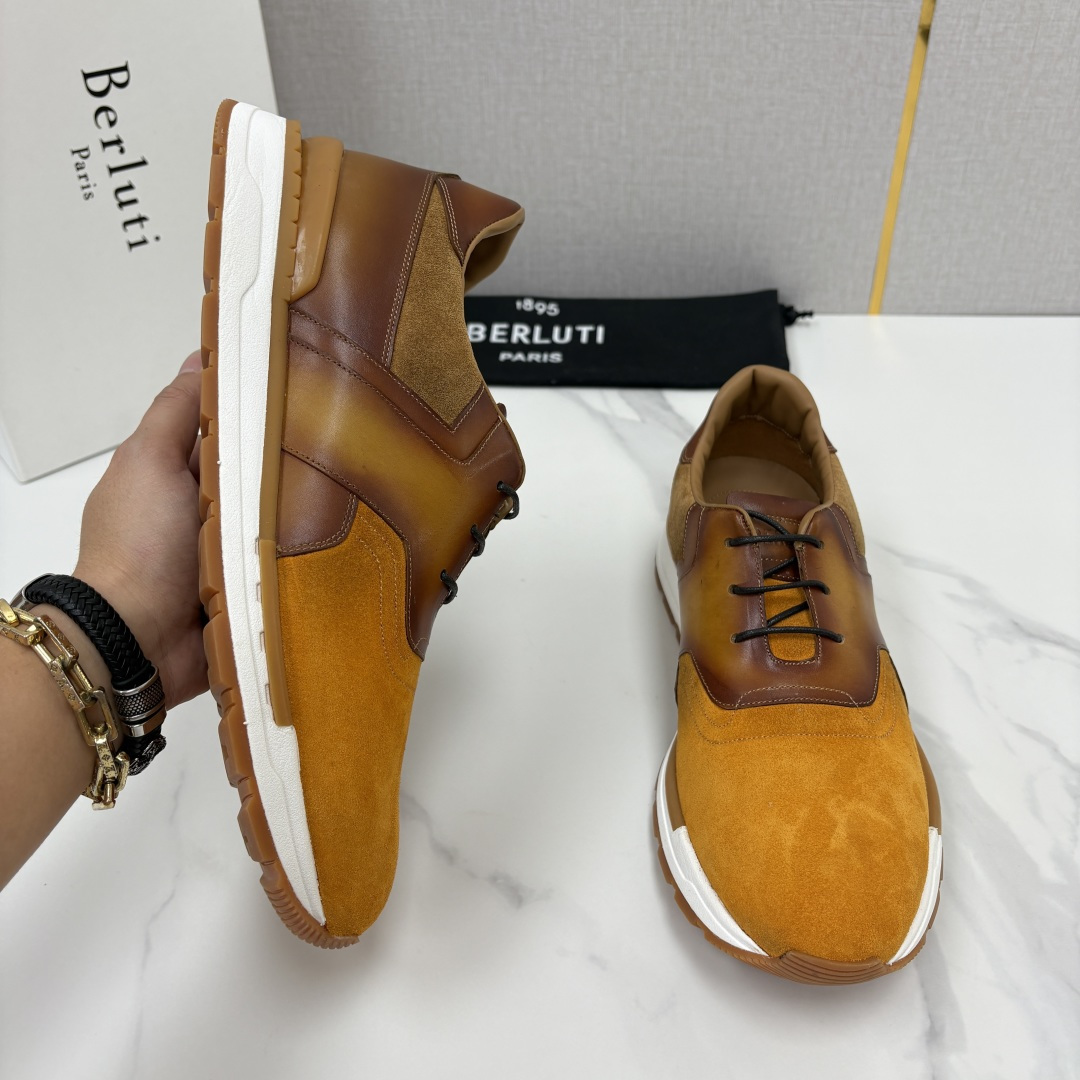 💋💍Berlut* 布鲁提 升级版第四代私模大底 Fast Track皮革运动鞋 官方定制款 13,500 最新款男 💋💍Berlut* 布鲁提 升级版第四代私模大底 Fast Track皮革运动鞋 官方定制款 13,500 最新款男
