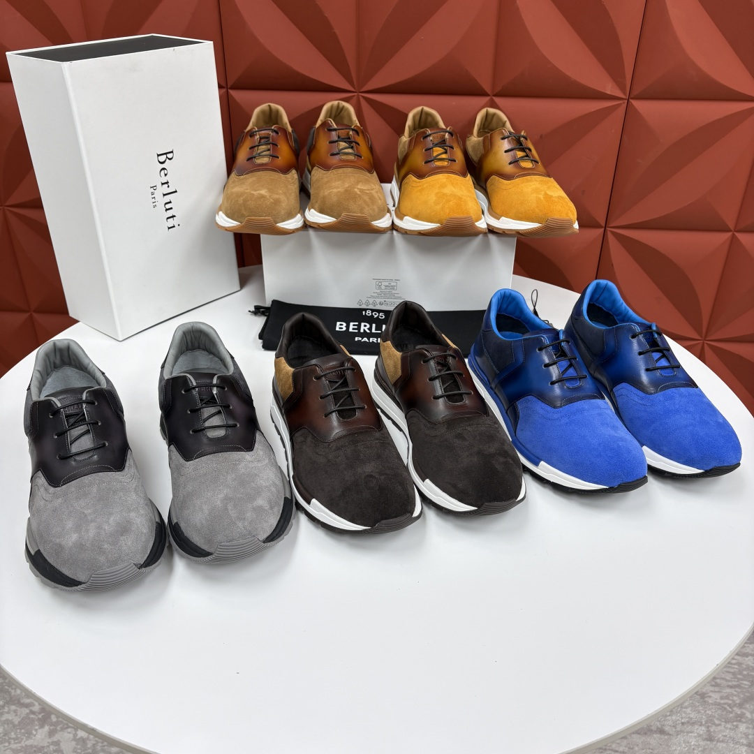 💋💍Berlut* 布鲁提 升级版第四代私模大底 Fast Track皮革运动鞋 官方定制款 13,500 最新款男 💋💍Berlut* 布鲁提 升级版第四代私模大底 Fast Track皮革运动鞋 官方定制款 13,500 最新款男