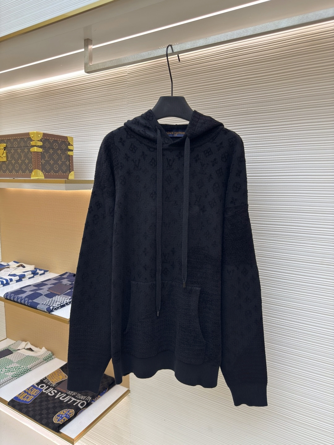 P245 Sudadera de manga larga con capucha en jacquard de LOUIS VUITTON ●Producto auténtico: 14999 compra y desarrollo ●N…