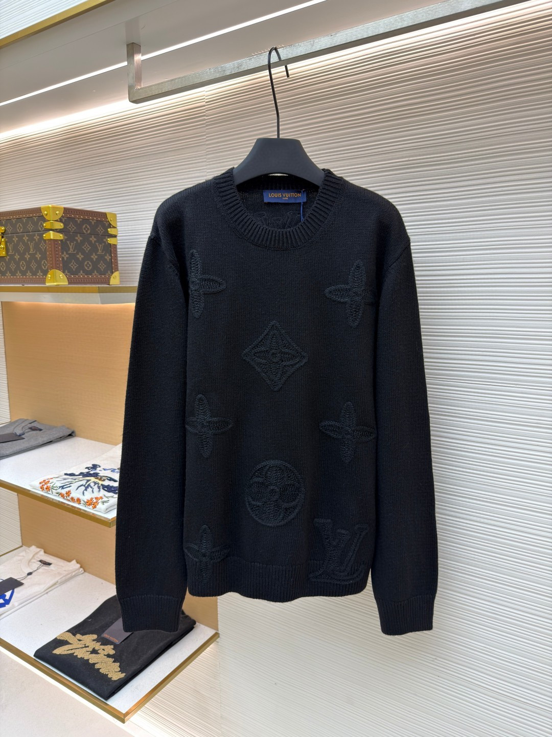 P235 Jersey de jacquard hueco de punto de la serie de esquí LOUIS VUITTON SKI ●Versión original: comprada y desarrollad…