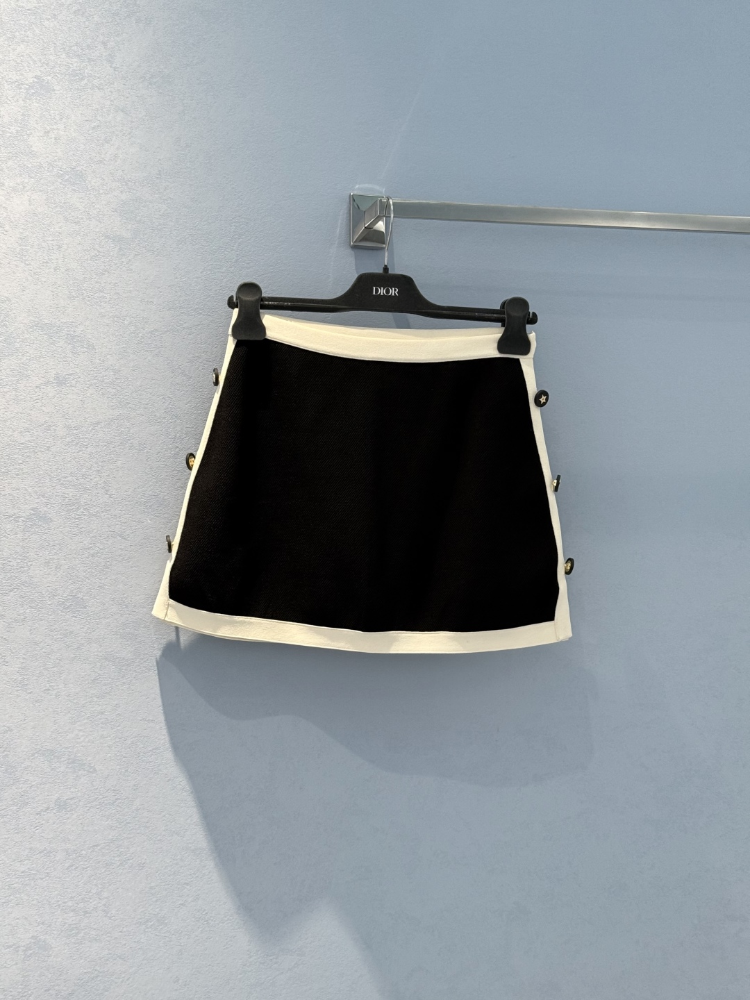DIOR Black & White Knit Mini Skirt with Star Buckle Accents - High Quality 4 cmp i1745899075308 1721 0 2