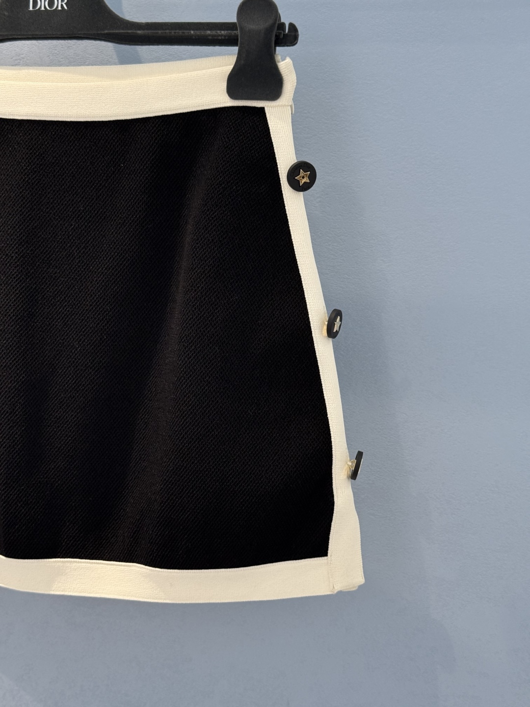 DIOR Black & White Knit Mini Skirt with Star Buckle Accents - High Quality 6 cmp i1745899075947 3236 0 3