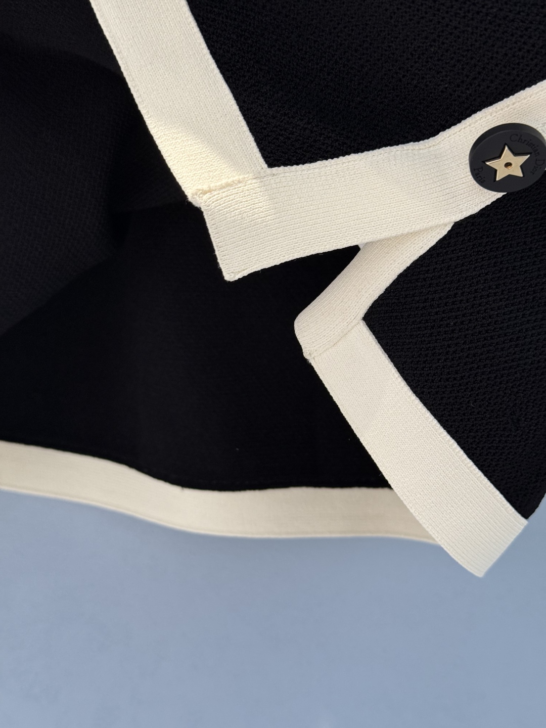 DIOR Black & White Knit Mini Skirt with Star Buckle Accents - High Quality 8 cmp i1745899076382 6128 0 5